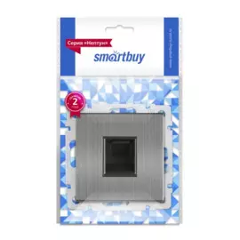 розетка компьютерная rj-45 (серый никель, 1 пост) smartbuy нептун sbe-05gn-s1-rj