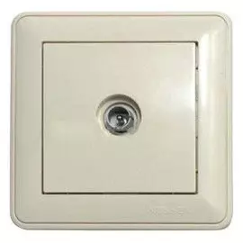 розетка телевизионная se wessen w59 скрытая оконечная с рамкой сл.кость rts-151-28