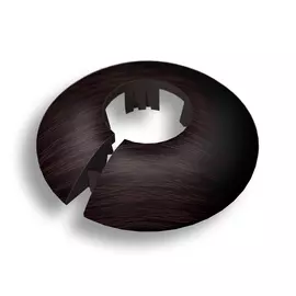 розетта напольная пвх 28 мм венге черный идеал 2 шт