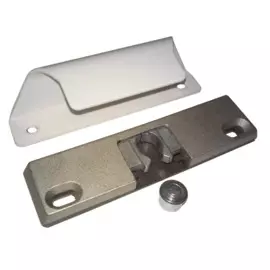 ручка балконная с защелкой lux белая