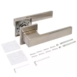 ручка дверная аллюр арт "ринго" sn (13820) матовый никель