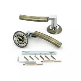 ручка дверная palladium alice ab/cp