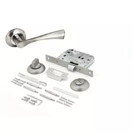 ручка дверная с защелкой с фиксатором slt 170 a-x11hh,цвет никель 170 a-x11hh