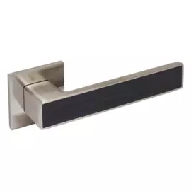 ручка дверная с защитной пленкой аллюр арт "лана" sn (13816) матовый никель, темно-серое дерево