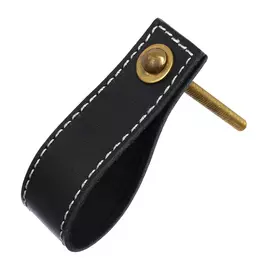 Ручка кожаная для мебели BLUMEN HAUS черный 66311