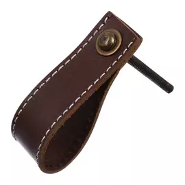 Ручка кожаная для мебели BLUMEN HAUS умбра жженая 66315