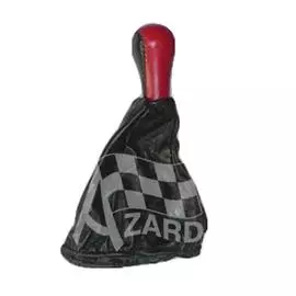 Ручка КПП ВАЗ 2108-99 нат. кожа в блистере /КРАСНЫЙ/