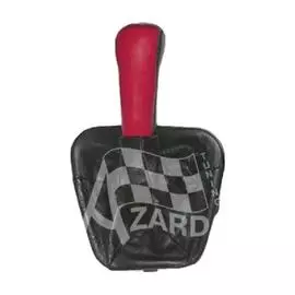 Ручка КПП ВАЗ 2110-12 РАМКА нат. кожа в блистере /КРАСНЫЙ/