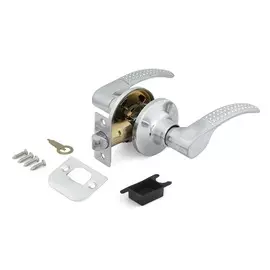 ручки дверные с защелкой без запия palladium 3903,цвет хром