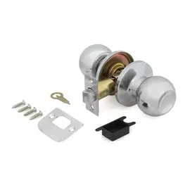 ручки дверные с защелкой без запия palladium 607,цвет хром