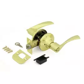 ручки дверные с защелкой под фиксатор palladium 3902,цвет латунь