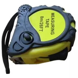 Рулетка 8м 25мм резино-пласт.корпусТОРН 1223405