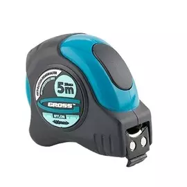 рулетка schlagfest 5мx25мм магнитный обрезиненный зацеп автоматическая фиксация gross 31113