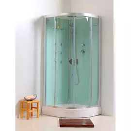 S22R099i85, Кабина гидромассажная, полукруглая, поддон низкий, 90*90*219 см, Sicily, ID