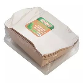 Салатник/коробка GREEN MYSTERY 500мл, с прозр. крышкой, крафт 3 шт/упак