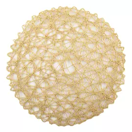 Салфетка индивидуальная 38см "Джут" REMILING круглая цв.соломка 61871