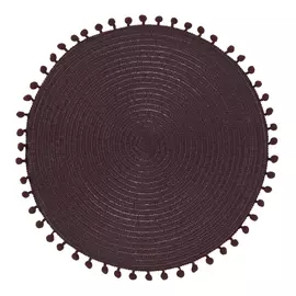 салфетка с бахромой d38см remiling шоколад 63118