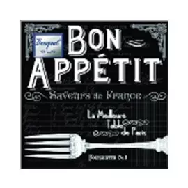 Салфетки 24х24см "Bon appetit" Bouquet de luxe 3-слойные 37437