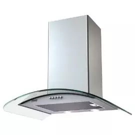 SAMANTA 600 inox/glass push button вытяжка кухонная