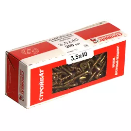 САМОРЕЗЫ УНИВЕРСАЛЬНЫЕ ЖЕЛТЫЕ 3,5Х40 (200 ШТ)