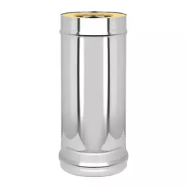 сэндвич-труба оц+нерж (aisi 430/0,5мм) д.150х250,l-1м