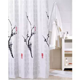 SCID100P, cherry tree, Штора для ванной комнаты, 200*200 см
