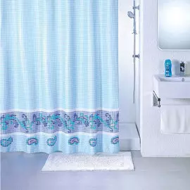 SCMI011P, blue fresco, Штора для ванной комнаты, 180*200 см