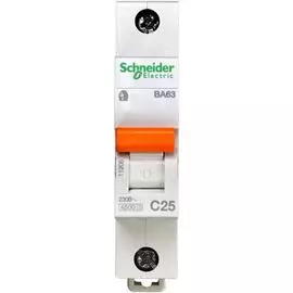 SE Домовой ВА63 Автоматический выключатель 1P 25A (C) 4.5kA
