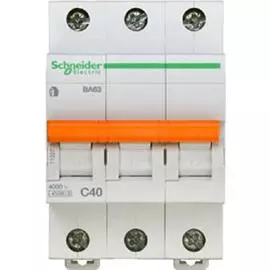 SE Домовой ВА63 Автоматический выключатель 3P 40A (C) 4.5kA