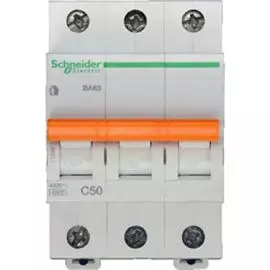 SE Домовой ВА63 Автоматический выключатель 3P 50A (C) 4.5kA