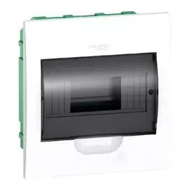 SE EASY 9 Корпус встраив. с прозрач. дв. 1ряд/8мод, IP40,IK07,63А,2 клеммы