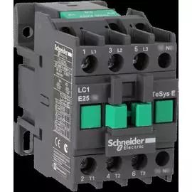 SE EasyPact TVS TeSys E Контактор 3P 1НО 25А 400В AC3 220В 50Гц