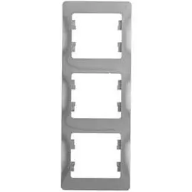 SE Glossa Алюминий Рамка 3-я, вертикальная