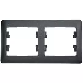 SE Glossa Антрацит Рамка 2-я, горизонтальная