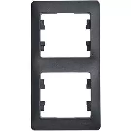 SE Glossa Антрацит Рамка 2-я, вертикальная