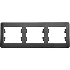 SE Glossa Антрацит Рамка 3-я, горизонтальная