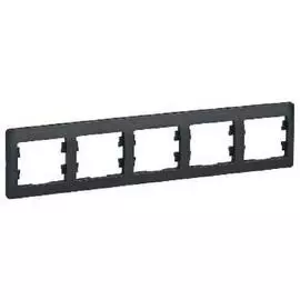 SE Glossa Антрацит Рамка 5-я, горизонтальная,