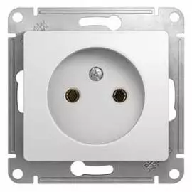 SE Glossa Бел Розетка без заземления
