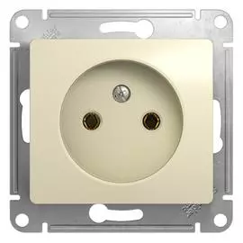SE Glossa Беж Розетка без заземления