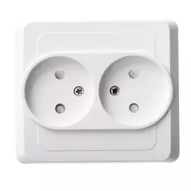 SE Этюд Бел Розетка 2-ая б/з с защитными шторками