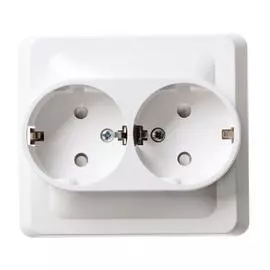 SE Этюд Бел Розетка 2-ая с/з с защитными шторками