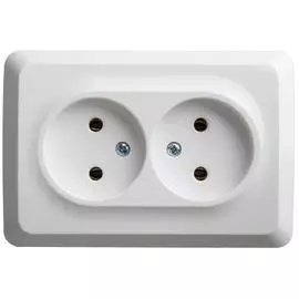 SE Этюд наруж Бел Розетка 2-ая угловая без с/з без шторок 16А 250B