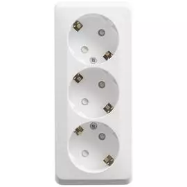 SE Этюд наруж Бел Розетка 3-ая с/з со шторками 16А 250B