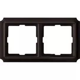 SE Merten SD Antik Темно-коричневый пластик Рамка 2-ая