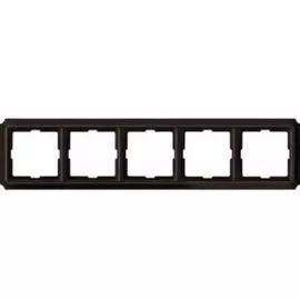 SE Merten SD Antik Темно-коричневый пластик Рамка 5-ая