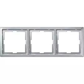 SE Merten SD Artec Алюминий Рамка 3-ая (термопласт)