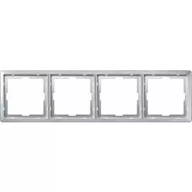 SE Merten SD Artec Алюминий Рамка 4-ая (термопласт)