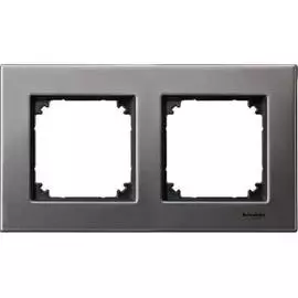 SE Merten SM M-Elegance Серый родий Рамка 2-ая