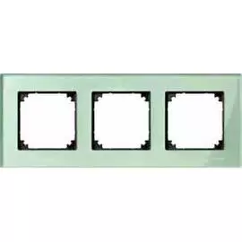 SE Merten SM M-Elegance Стекло Зеленое кальцит Рамка 3-ая