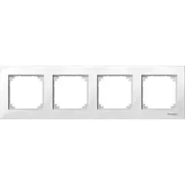 SE Merten SM M-Plan Бел глянец Рамка 4-ая